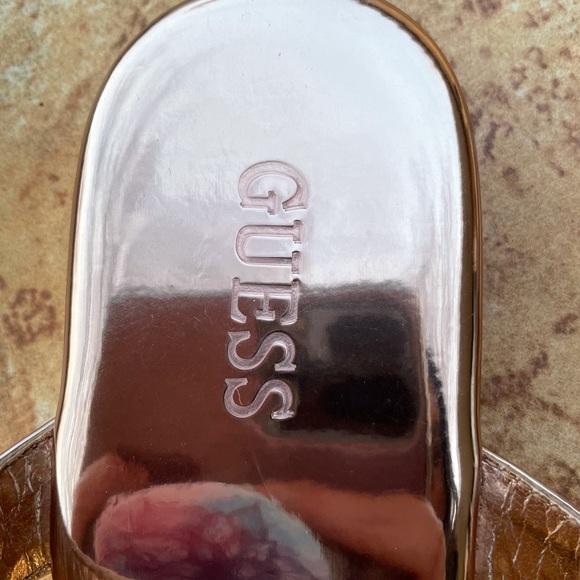 Guess Rose Gold Sandals with Bow - Picture 4 of 15